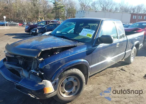 2001 GMC Sonoma Sls from USA, damaged, VIN 1GTCS19W618161489